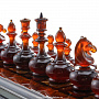 Шахматы-шашки с инкрустацией и фигурами из янтаря "Статус", фотография 6. Интернет-магазин ЛАВКА ПОДАРКОВ