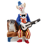 Керамическая статуэтка "Клоун на лавке"