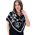 0071094 ПЛАТОК шелк 100% 98*98см ВЕТОЧКИ  в П/У