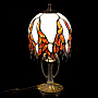 Настольная лампа "Райские птицы" из природного янтаря , фотография 1. Интернет-магазин ЛАВКА ПОДАРКОВ