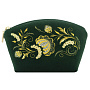 Косметичка "Серенада". Темно-зеленая с вышивкой, фотография 2. Интернет-магазин ЛАВКА ПОДАРКОВ