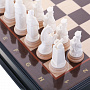Эксклюзивные деревянные шахматы с фигурами из кости "Бородино" 45х45 см, фотография 5. Интернет-магазин ЛАВКА ПОДАРКОВ