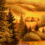 Янтарная картина "Домик у ручья" 60х80 см, фотография 4. Интернет-магазин ЛАВКА ПОДАРКОВ