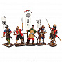 Оловянная миниатюра. Набор солдатиков "Самураи", фотография 1. Интернет-магазин ЛАВКА ПОДАРКОВ