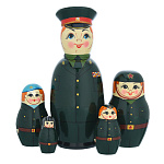 202636 МАТРЕШКА "Семьянин- Военный 5мест  (53-172)