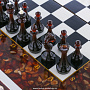 Янтарные шахматы-шашки-нарды "Монолит 2" 50х50 см, фотография 10. Интернет-магазин ЛАВКА ПОДАРКОВ