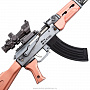 Модель оружия "Автомат АК-47", фотография 3. Интернет-магазин ЛАВКА ПОДАРКОВ