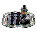 0051510 СУВЕНИР Набор "Чаепитие": Поднос+Самовар+Шкатулка+ч/п 6п.