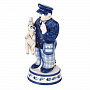 Статуэтка "Контролер". Гжель, фотография 1. Интернет-магазин ЛАВКА ПОДАРКОВ