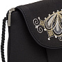 Сумка "Веер". Черная с вышивкой, фотография 3. Интернет-магазин ЛАВКА ПОДАРКОВ