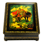 0065071-22*17см  Лаковая миниатюра Палех Шкатулка "Святогор" Фомина 