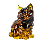 0050673 Янтарь Скульптура Кошка средняя