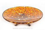 16017-б Янтарь Конфетница Бронза