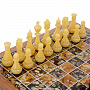 Шахматы с инкрустацией и фигурами из янтаря "Каре" 32х32 см, фотография 3. Интернет-магазин ЛАВКА ПОДАРКОВ