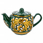 Чайник заварочный 0,6 л "Золотая кудрина". Хохлома, фотография 3. Интернет-магазин ЛАВКА ПОДАРКОВ