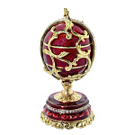 0031045-08 Традиции ФАБЕРЖЕ Сувенир ЯЙЦО пасх. "ВЕСЕННИЕ ЦВЕТЫ С БУКЕТОМ" Е09-10А-08