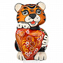 Статуэтка "Тигр с сердцем". Хохлома, фотография 1. Интернет-магазин ЛАВКА ПОДАРКОВ