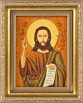 Икона янтарная "Иоанн Креститель" 30х40 см