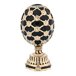 Традиции ФАБЕРЖЕ Сувенир ЯЙЦО пасх.малое"Решетка с СОБОРОМ ВБ" Е09-8С-13ВБ