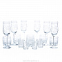 Питейный набор "Вдохновение" (6 бокалов + 6 стаканов + 6 стопок), фотография 1. Интернет-магазин ЛАВКА ПОДАРКОВ