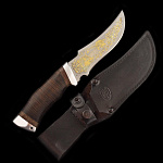 8984/№1 Златоуст Оружие сувенирное НОЖ "Диана"  в ассортименте (кожа) алюм., зол.