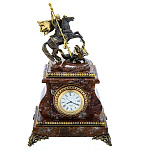 0021696 Златоуст Часы "Георгий Победоносец" лемезит,позолота, в П/У