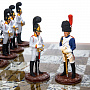 Шахматы стеклянные "Аустерлиц" с фигурами из олова 32х32 см, фотография 5. Интернет-магазин ЛАВКА ПОДАРКОВ