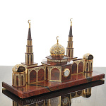 0017107 Златоуст настольный НАБОР "МЕЧЕТЬ" позолота, Яшма в П/У 697 
