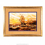 Картина янтарная "Шторм" (95х75 см), фотография 1. Интернет-магазин ЛАВКА ПОДАРКОВ