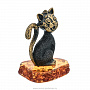 Статуэтка с янтарем "Мартовский кот", фотография 3. Интернет-магазин ЛАВКА ПОДАРКОВ