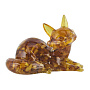 Статуэтка из янтаря "Лиса", фотография 5. Интернет-магазин ЛАВКА ПОДАРКОВ