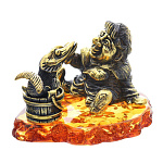 0045523/1622 Сувенир Емеля с Щукой Сувенир (коньячный)