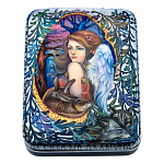  /12*9*3см Художественная роспись Шкатулка "Спасение зайцев" /150