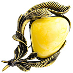 0049769/1689.4 Брошь Ива Треугольник (белый)