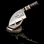 Сувенирный нож на подставке из кости "Мамонт"