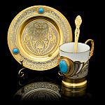 Кофейная пара "Бирюза". Златоуст