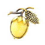 0045260/2023.4 Брошь Малинка (белый)