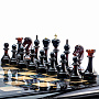 Шахматы с натуральным перламутром и фигурами из янтаря (сер), фотография 2. Интернет-магазин ЛАВКА ПОДАРКОВ