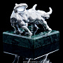 Статуэтка на камне "Бык" (серебро 875*), фотография 4. Интернет-магазин ЛАВКА ПОДАРКОВ