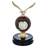 29067/3103 Нат.камень Часы настольные "ОРЕЛ" креноид