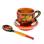 0034478 Хохлома чайный НАБОР ДЕТСКИЙ 3 предмета