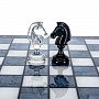 Шахматы с перламутром и фигурами из хрусталя 45х45 см, фотография 5. Интернет-магазин ЛАВКА ПОДАРКОВ
