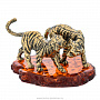 Статуэтка с янтарем "Тигры Саванна", фотография 1. Интернет-магазин ЛАВКА ПОДАРКОВ