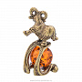 Статуэтка из бронзы с янтарем "Знаки зодиака. Овен", фотография 4. Интернет-магазин ЛАВКА ПОДАРКОВ