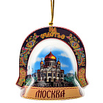 0035033-8*8см Керамика КОЛОКОЛЬЧИК "ПОДКОВА с колокольчиком" в ассортименте