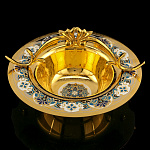  Златоуст КОНФЕТНИЦА  с ручкой эмаль