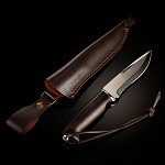 0060751 Златоуст Оружие сувенирное НОЖ сувенирный "Рысь" в кожаных ножнах.