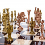 Подарочные шахматы с латунными фигурами "Римляне" 48х48 см, фотография 6. Интернет-магазин ЛАВКА ПОДАРКОВ