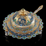 0070281 Златоуст ИКОРНИЦА "АЖУРНАЯ" с эмалью