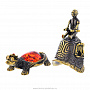 Сувенирный колокольчик "Буратино и Тортилла" с янтарем, фотография 5. Интернет-магазин ЛАВКА ПОДАРКОВ